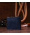Оригинальное портмоне комби двух цветов унисекс на магните GRANDE PELLE 11210 Синее картинка, изображение, фото