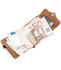 Компактный зажим для денег винтажный GRANDE PELLE 11239 Рыжий картинка, изображение, фото