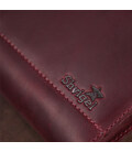 Клатч унисекс кожаный винтаж SHVIGEL 16187 Бордовый картинка, изображение, фото