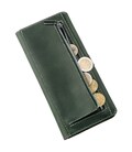 Бумажник из винтажной кожи SHVIGEL 16206 Зеленый картинка, изображение, фото