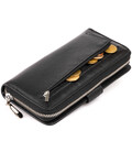 Вертикальний місткий гаманець зі шкіри унісекс ST Leather 19300 Чорний картинка, зображення, фото