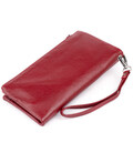 Кошелек-клатч из кожи с карманом для мобильного ST Leather 19311 Бордовый картинка, изображение, фото