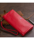 Кошелек-клатч из кожи с карманом для мобильного ST Leather 19315 Красный картинка, изображение, фото