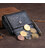 Маленькое портмоне из кожи унисекс ST Leather 19356 Черное картинка, изображение, фото