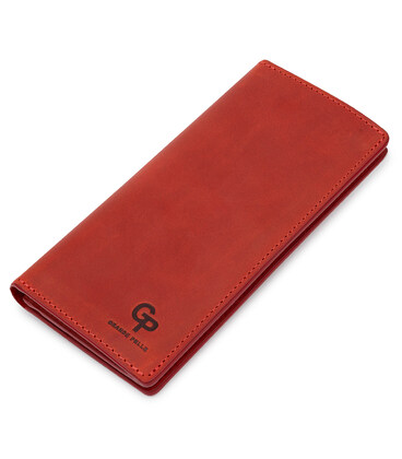 Шкіряне жіноче матове портмоне GRANDE PELLE 11512 Червоний картинка, зображення, фото