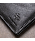 Кожаное мужское глянцевое портмоне GRANDE PELLE 11554 Черный картинка, изображение, фото