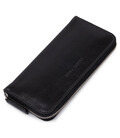 Шкіряний жіночий гаманець на блискавці GRANDE PELLE 11562 Чорний картинка, зображення, фото