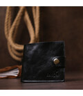 Шкіряне чоловіче портмоне Shvigel 16439 Чорний картинка, зображення, фото
