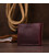 Женское винтажное портмоне Shvigel 16457 Бордовый картинка, изображение, фото