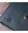 Винтажное кожаное портмоне Shvigel 16615 Зеленый картинка, изображение, фото