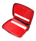Чудовий гаманець із натуральної фактурної шкіри KARYA 20972 Червоний картинка, зображення, фото