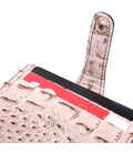 Дуже гарний гаманець з натуральної фактурної шкіри під крокодила KARYA 20974 Бежевий картинка, зображення, фото