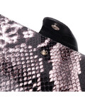 Багатофункціональне жіноче портмоне з натуральної фактурної шкіри під змію KARYA 21002 Чорний картинка, зображення, фото