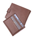 Практичний чоловічий гаманець із натуральної шкіри KARYA 21067 Коричневий картинка, зображення, фото