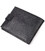 Вместительное мужское портмоне с хлястиком из натуральной кожи KARYA 21087 Черный картинка, изображение, фото