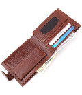 Зручний чоловічий гаманець з хлястиком із натуральної шкіри KARYA 21088 Світло-коричневий картинка, зображення, фото