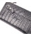 Оригінальний складний гаманець з натуральної шкіри з тисненням під крокодила KARYA 21128 Чорний картинка, зображення, фото