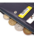 Надійний складаний гаманець із натуральної шкіри KARYA 21130 Синій картинка, зображення, фото