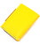 Компактное кожаное портмоне в три сложения комби двух цветов Сердце GRANDE PELLE 16730 Желто-голубое картинка, изображение, фото