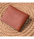 Чоловічий шкіряний гаманець у дві додавання Серце GRANDE PELLE 16736 Світло-коричневий картинка, зображення, фото