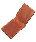 Місткий чоловічий шкіряний гаманець у дві будови Слава ЗСУ GRANDE PELLE 16737 Світло-коричневий картинка, зображення, фото