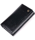 Лаковый женский кошелек с визитницей ST Leather 19403 Черный картинка, изображение, фото