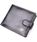 Классический мужской бумажник из натуральной кожи ST Leather 19407 Черный картинка, изображение, фото