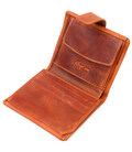 Мужской бумажник из добротной винтажной кожи KARYA 21327 Рыжий картинка, изображение, фото