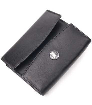 Дуже незвичайний жіночий гаманець із натуральної шкіри KARYA 21339 Чорний картинка, зображення, фото