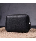 Красивий жіночий гаманець на блискавці з натуральної шкіри KARYA 21343 Чорний картинка, зображення, фото