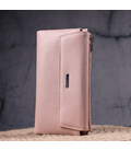Вместительный женский кошелек из натуральной кожи KARYA 21358 Розовый картинка, изображение, фото