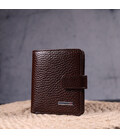Стильний чоловічий гаманець із натуральної крупнозернистої шкіри KARYA 21373 Коричневий картинка, зображення, фото