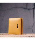 Яркий женский кожаный кошелек с монетницей KARYA 21376 Желтый картинка, изображение, фото