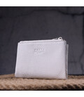 Компактний гаманець із монетницею на блискавці з натуральної шкіри KARYA 21383 Білий картинка, зображення, фото