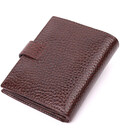 Чоловічий шкіряний невеликий гаманець KARYA 21389 Коричневий картинка, зображення, фото