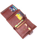 Вертикальний чоловічий портмоне з натуральної шкіри 21399 Vintage Коричневий картинка, зображення, фото