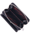 Стильный женский кошелек с монетницей на молнии из натуральной кожи KARYA 21408 Черный картинка, изображение, фото
