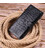 Вертикальне чоловіче портмоне з натуральної шкіри з тисненням під крокодила KARYA 21420 Чорний картинка, зображення, фото