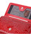 Яскраве жіноче портмоне з лакованої фактурної шкіри KARYA 21428 Червоний картинка, зображення, фото