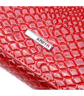 Яскраве жіноче портмоне з лакованої фактурної шкіри KARYA 21428 Червоний картинка, зображення, фото