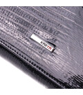 Цікаве жіноче портмоне з лакованої фактурної шкіри KARYA 21431 Чорний картинка, зображення, фото