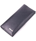 Классический вертикальный бумажник из натуральной гладкой кожи KARYA 21435 Черный картинка, изображение, фото