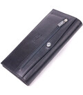 Класичний вертикальний гаманець з натуральної гладкої шкіри KARYA 21435 Чорний картинка, зображення, фото