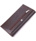 Превосходный вертикальный мужской бумажник из натуральной зернистой кожи KARYA 21437 Коричневый картинка, изображение, фото