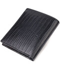 Чоловіче портмоне з натуральної фактурної шкіри CANPELLINI 21501 Чорне картинка, зображення, фото