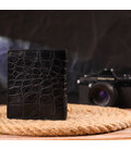 Оригинальное мужское портмоне из натуральной фактурной кожи CANPELLINI 21502 Черное картинка, изображение, фото