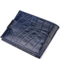 Стильный мужской кошелек из натуральной фактурной кожи CANPELLINI 21514 Синий картинка, изображение, фото