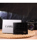Зажим из натуральной фактурной кожи CANPELLINI 21520 Черный картинка, изображение, фото