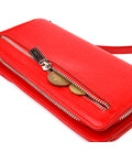 Містке жіноче портмоне клатч з натуральної шкіри CANPELLINI 21535 Червоне картинка, зображення, фото