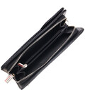 Практичне портмоне клатч із натуральної гладкої шкіри CANPELLINI 21540 Чорне картинка, зображення, фото